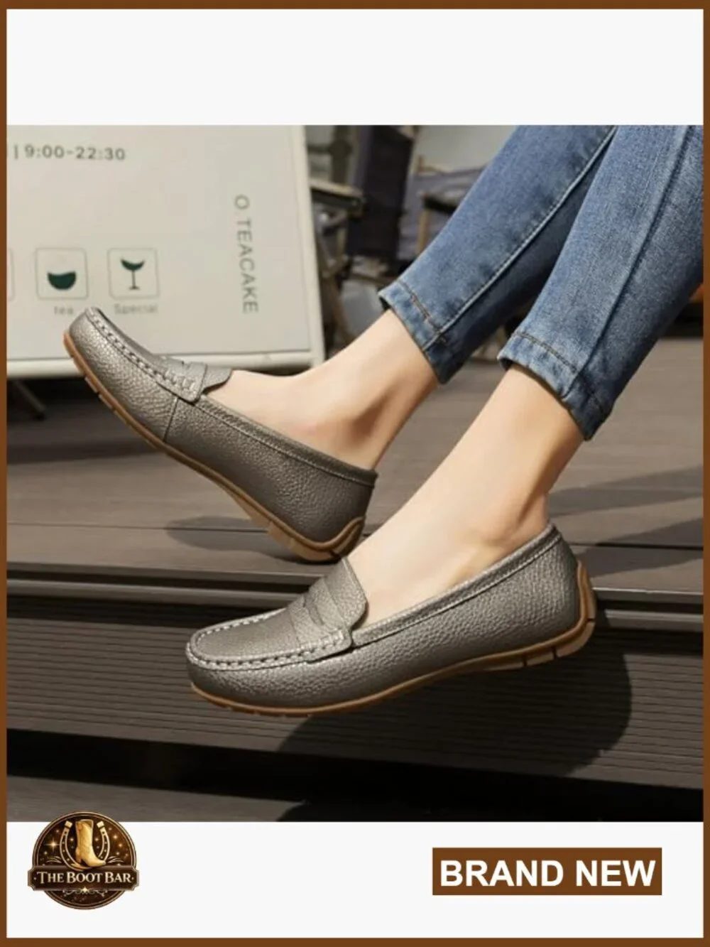Women's Leather Penny Loafers Slip-Ons Business Casual Dress Shoes